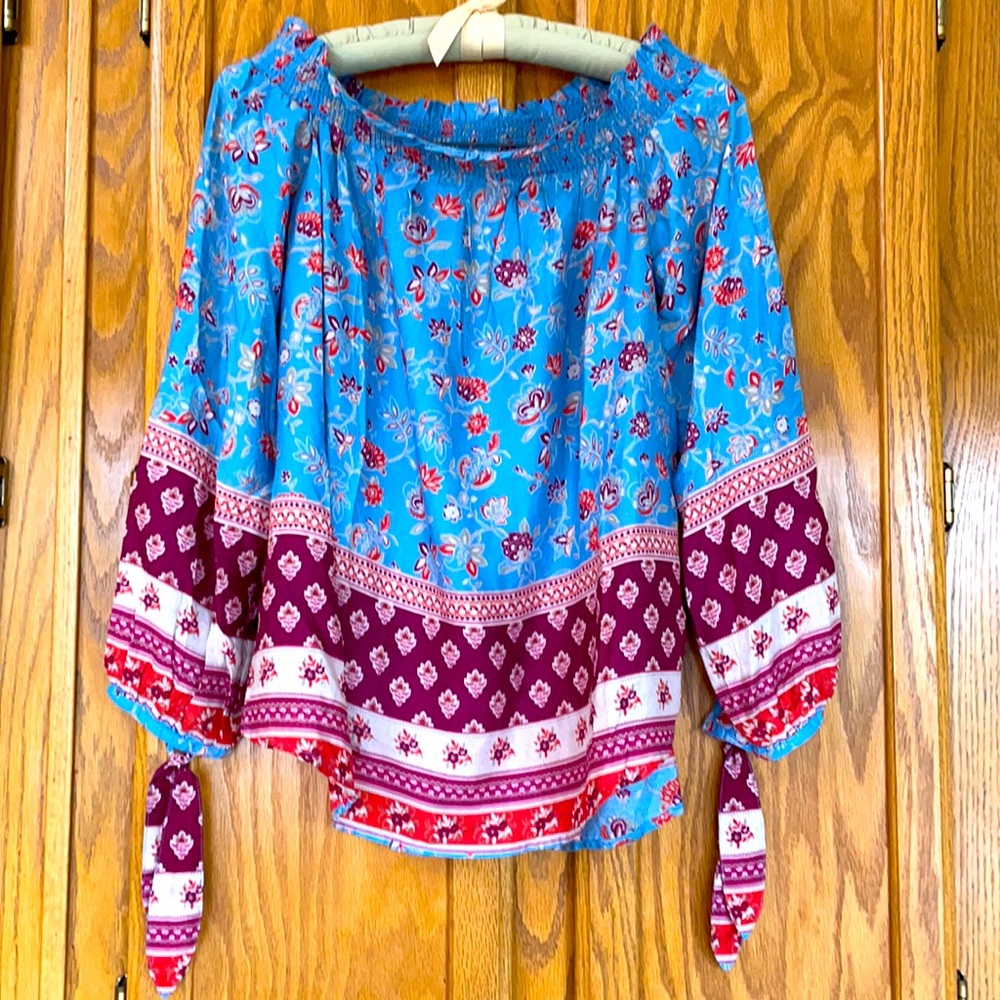 Boho Off-Shoulder Blouse